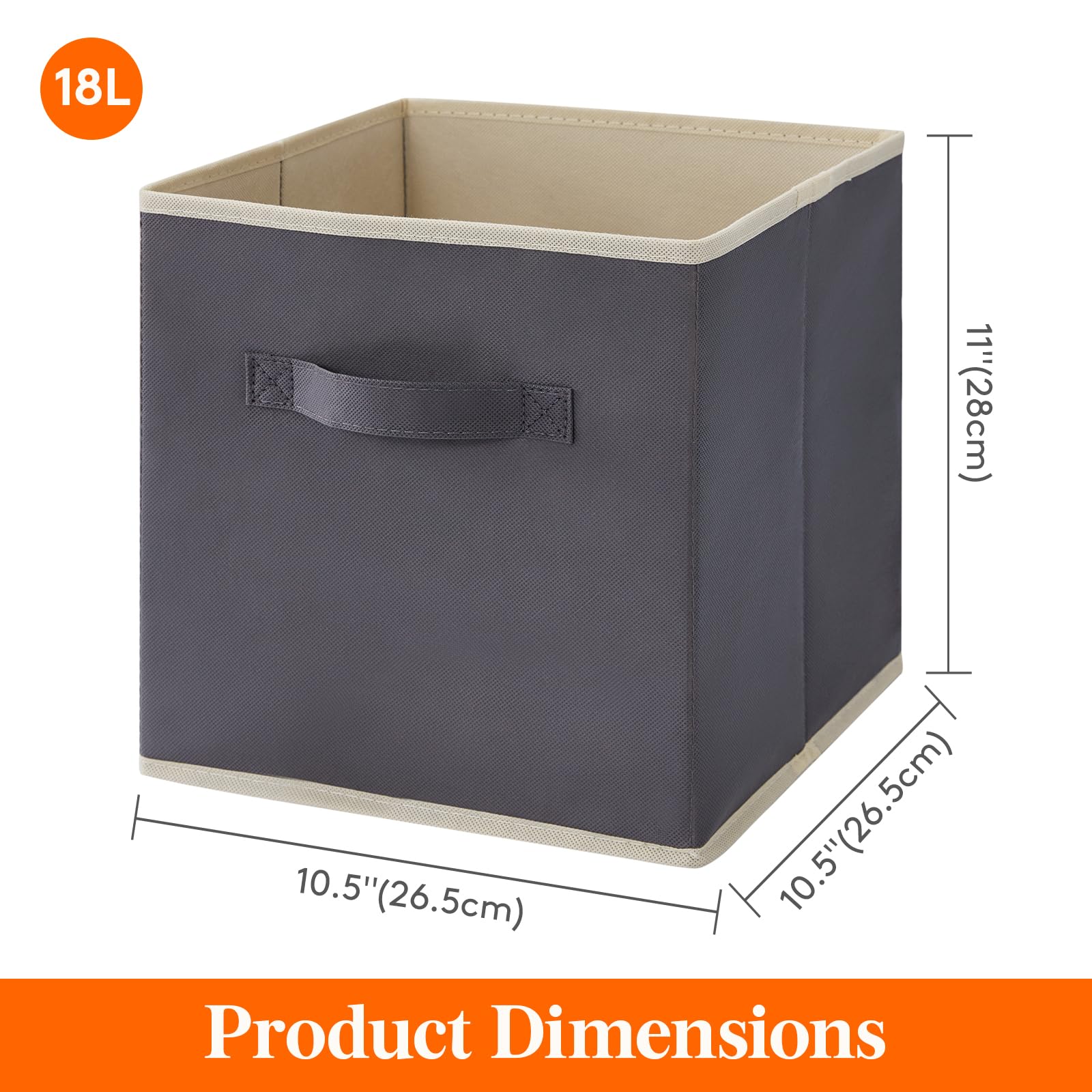 Lifewit cube plié à plat pour gain d'espace et rangement hors saison