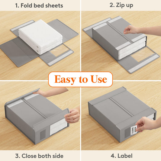 Lifewit montrant pliage et fermeture zippée pour un rangement rapide