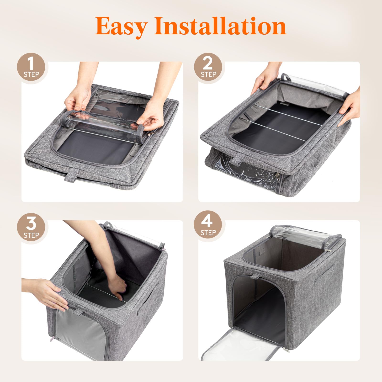 Lifewit boîte pliée pour rangement compact quand inutilisée