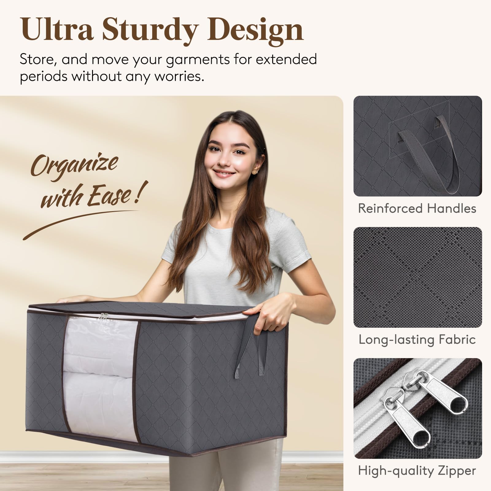 Lifewit sac plié à plat pour un gain de place et rangement facile