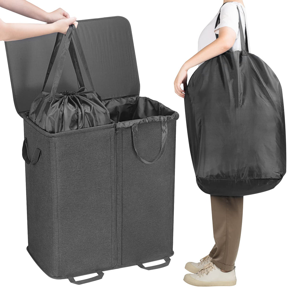 Lifewit sacs amovibles avec poignées, transport simple vers la machine