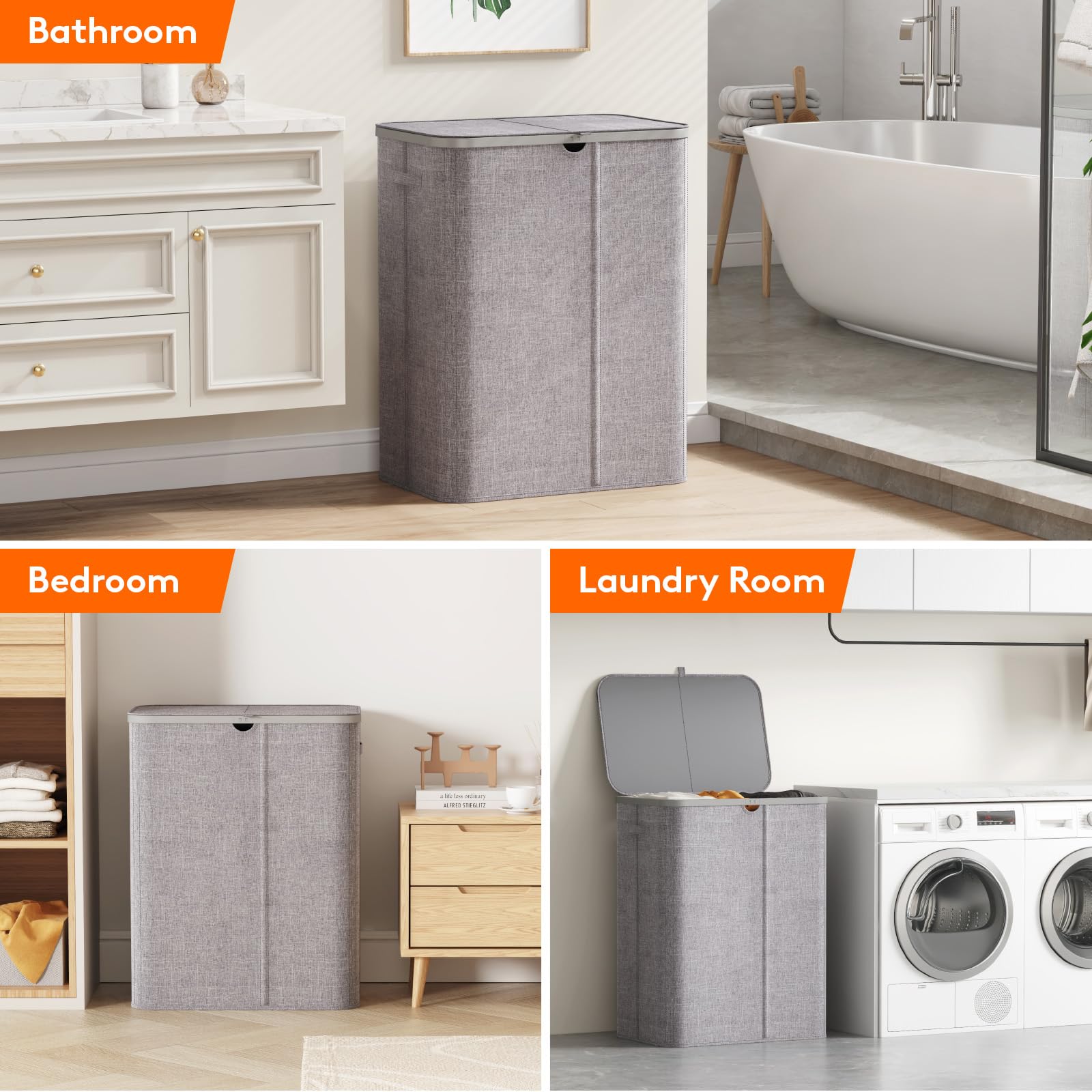 Lifewit panier placé dans une chambre, esthétique et organisation