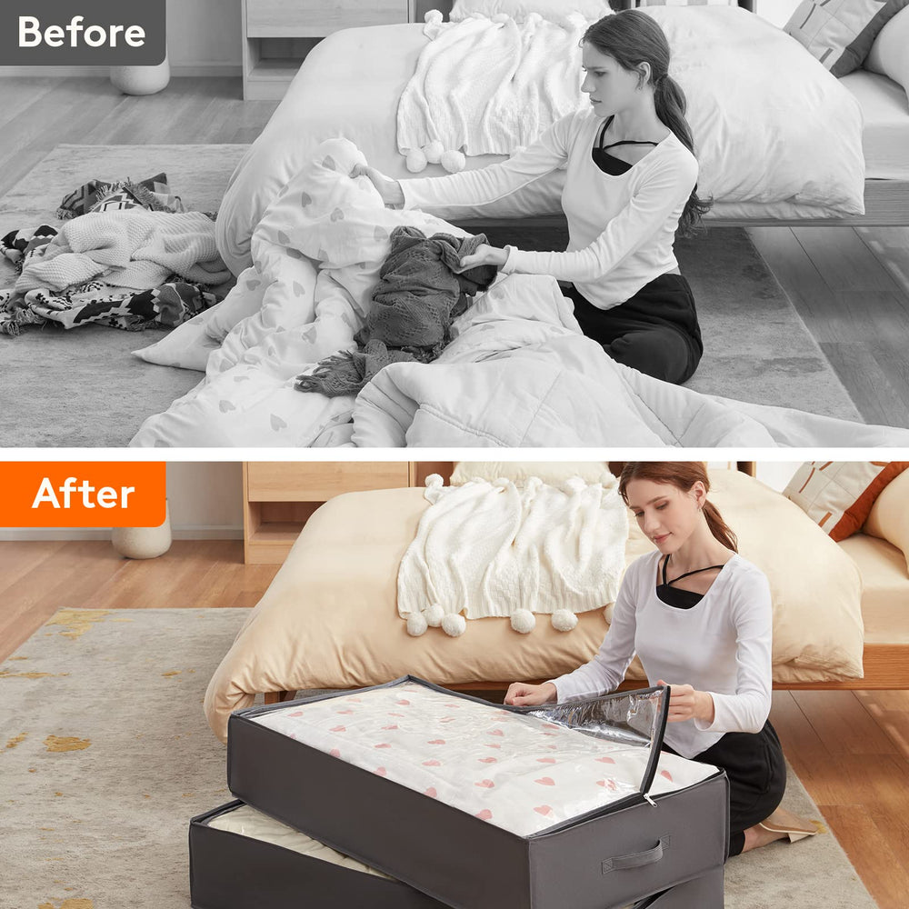 Lifewit mise en scène chambre grise montre rangement esthétique