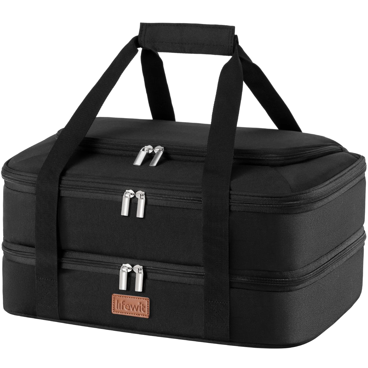 Lifewit sac double decker face montrant compartiments robustes et gain de place