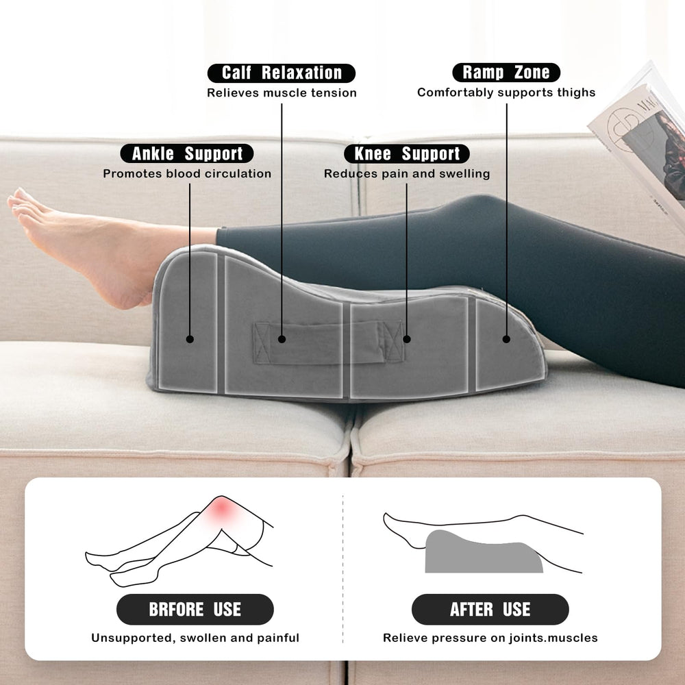LightEase coussin utilisé sur un lit pour confort et élévation