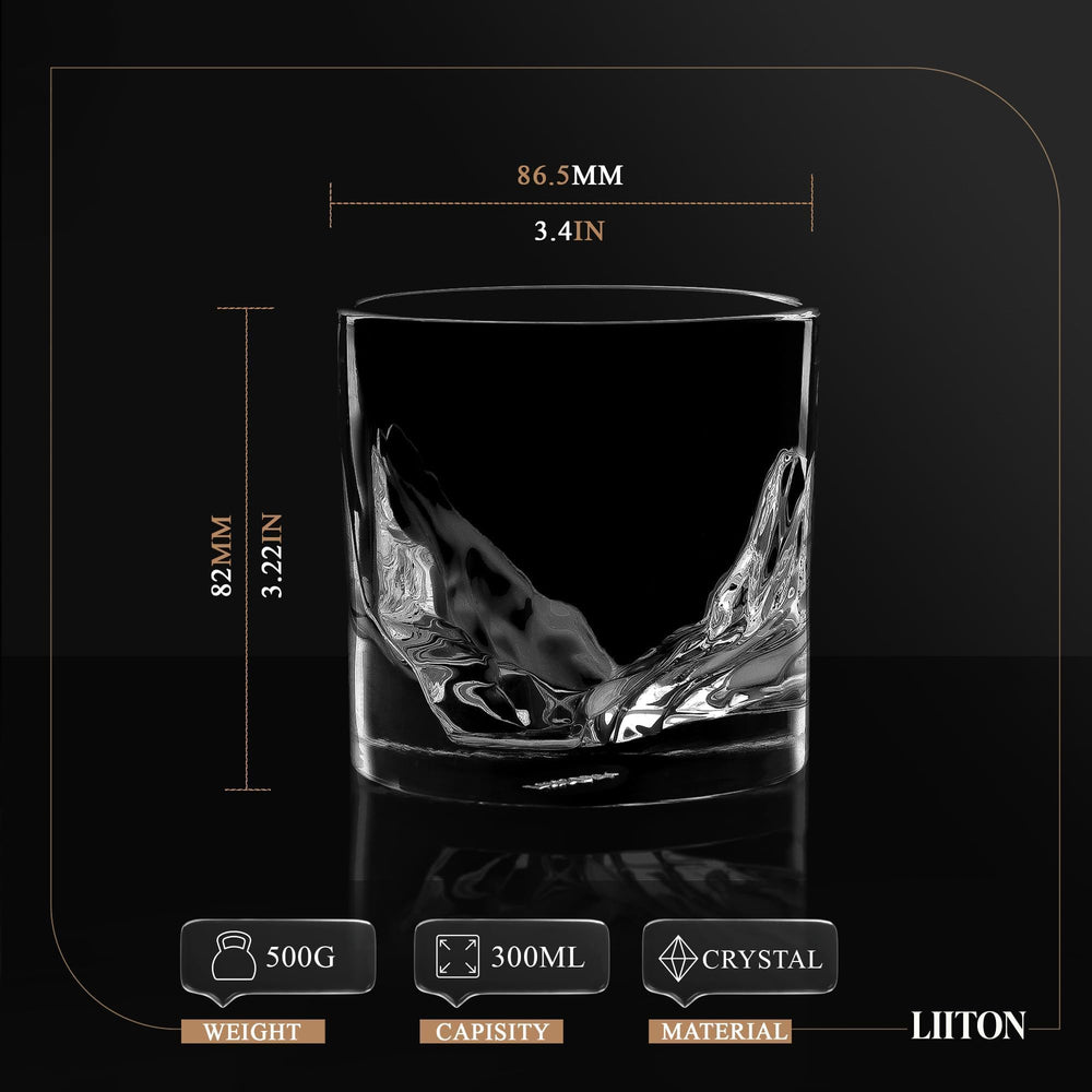 LIITON ensemble de 4 verres prêts à servir, design robuste et élégant