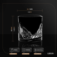 LIITON ensemble de 4 verres prêts à servir, design robuste et élégant