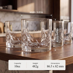 LIITON verre tenu en main illustrant poids et prise confortable