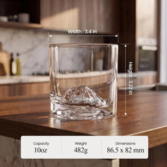 LIITON gros plan cristal épais révèle qualité et solidité du verre