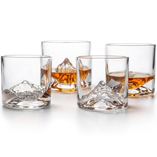 LIITON vue avant du coffret de 4 verres montrant l'élégance pour offrir
