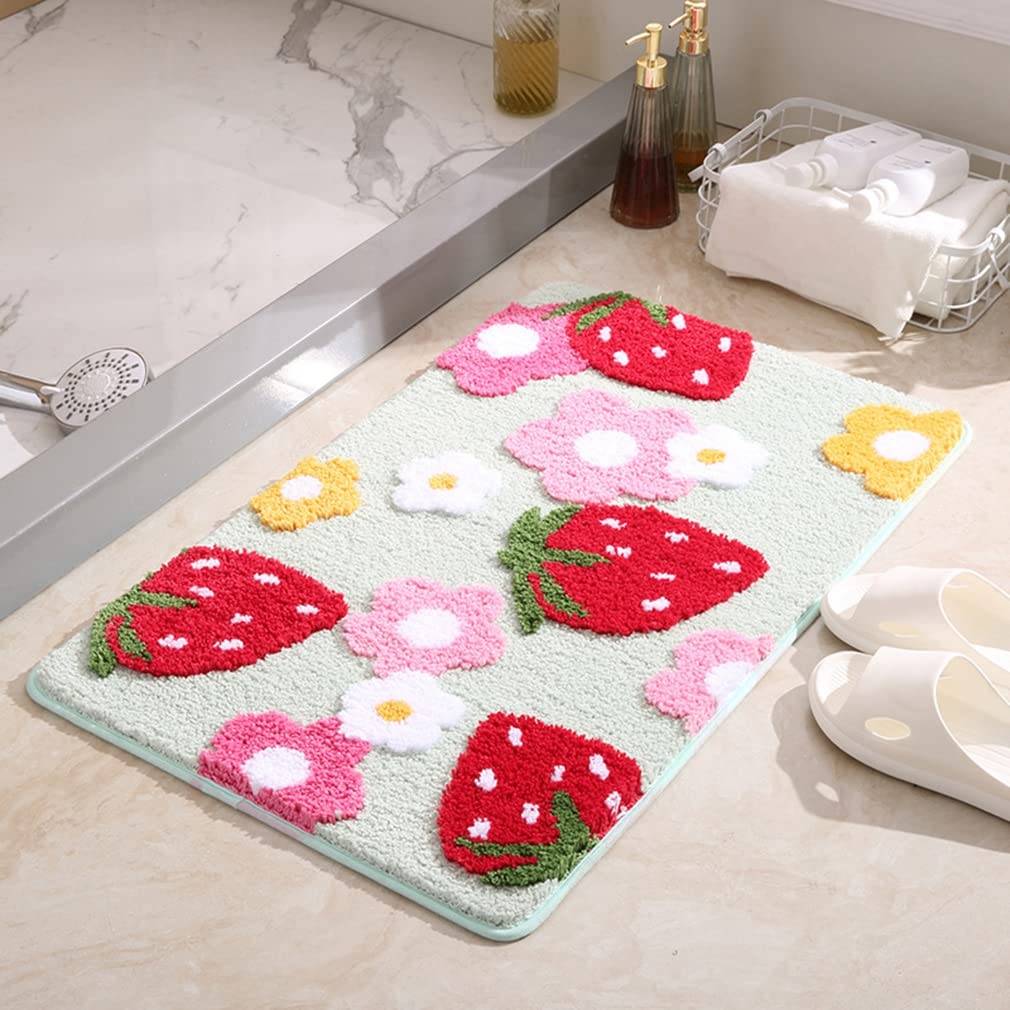 LIKETN tapis face avant vert montrant confort et absorption