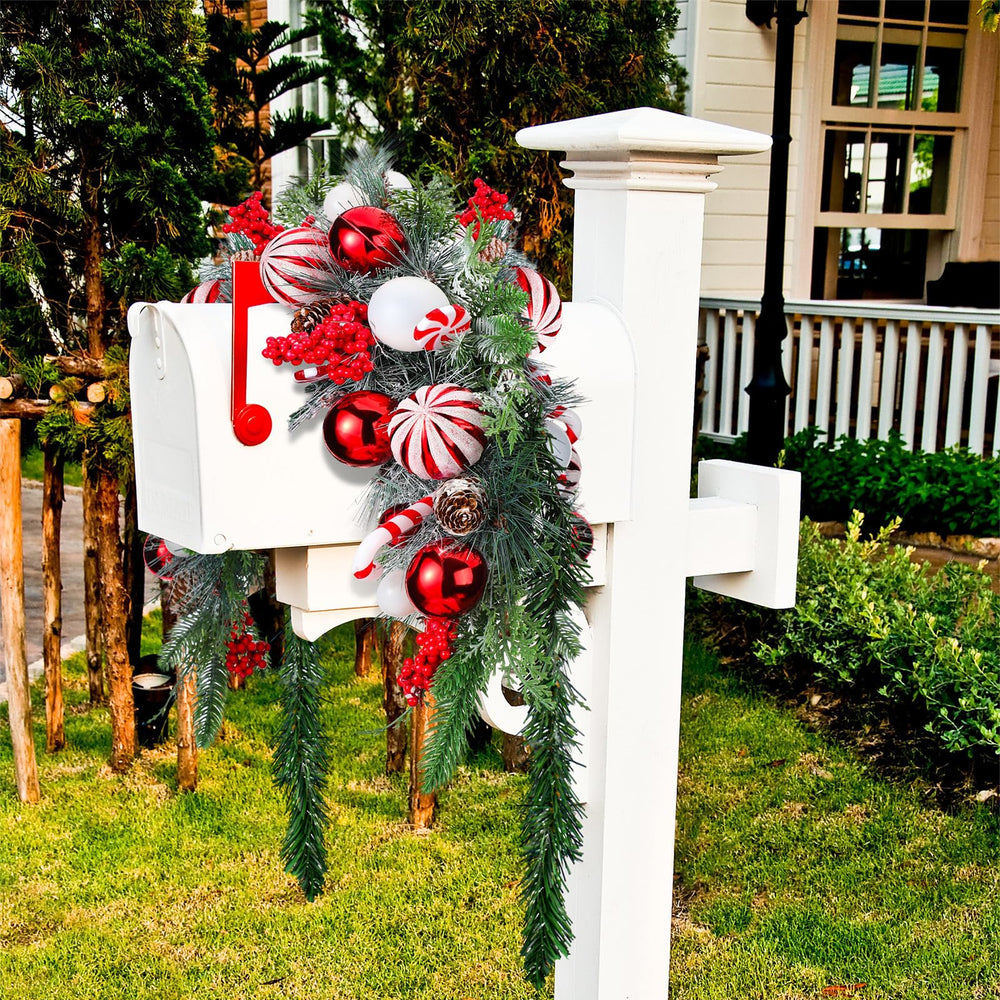 Liliful guirlande sur porte d'entrée crée ambiance chaleureuse de Noël