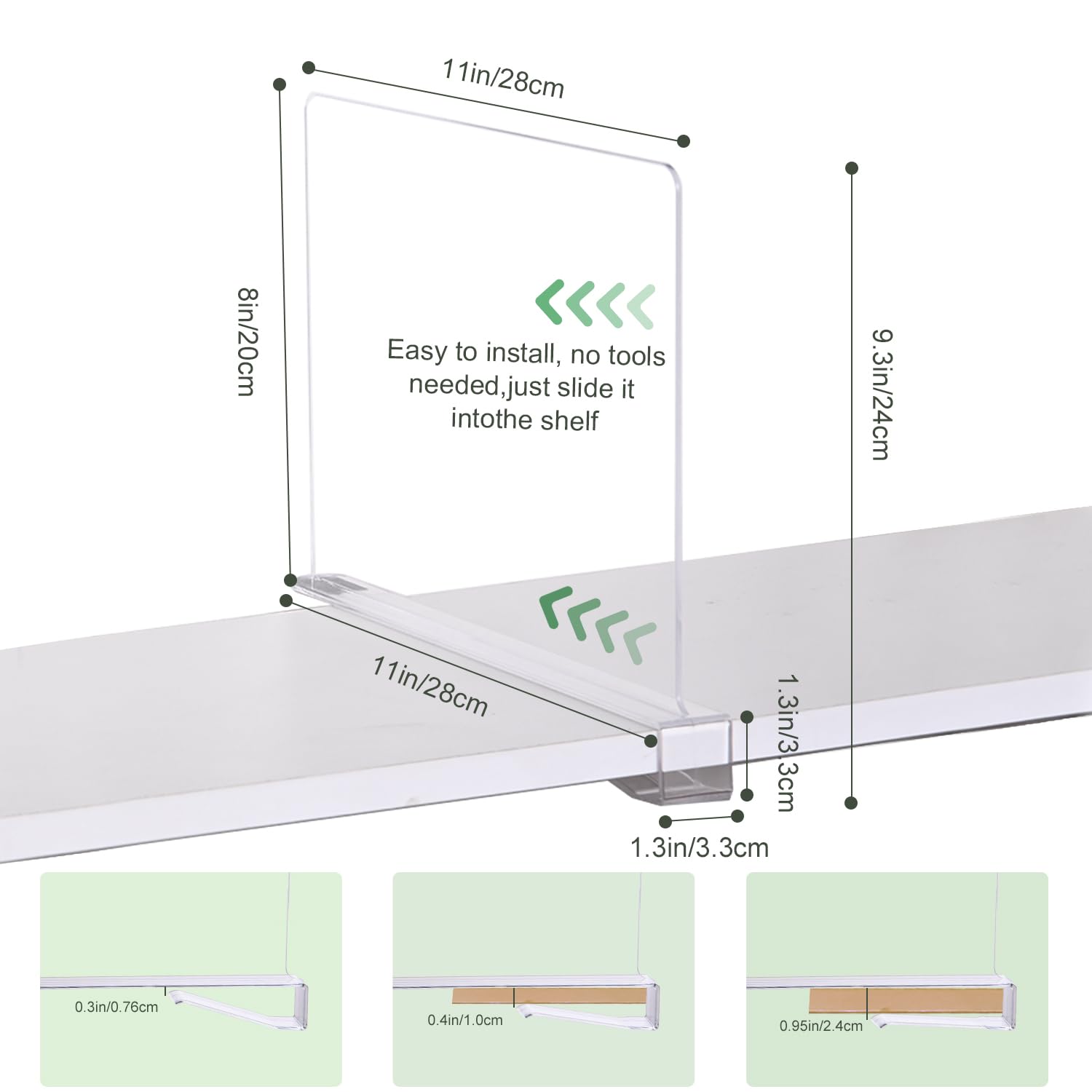 Gros plan du bord acrylique Liliyab, finition lisse pour protéger vêtements