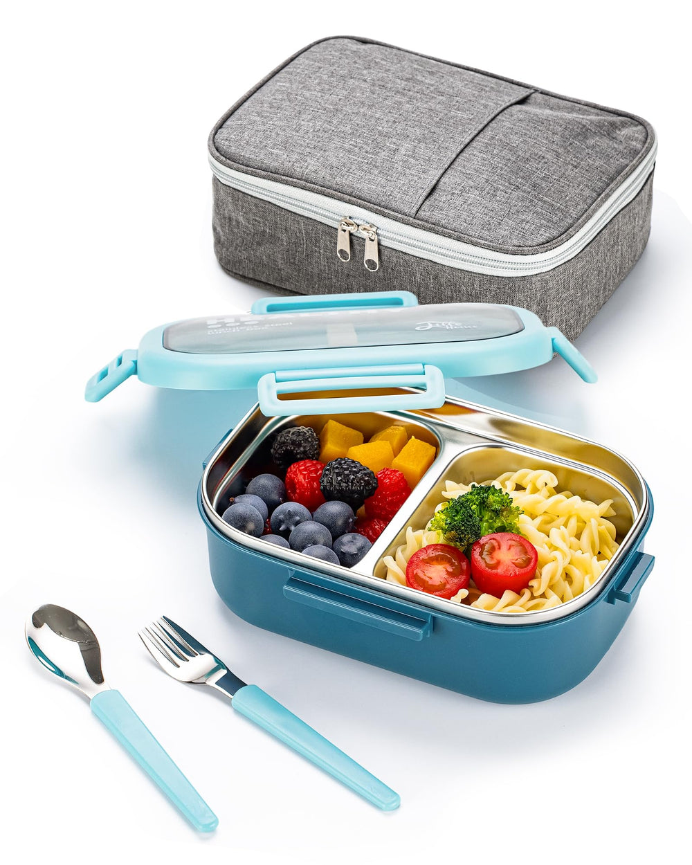 Lille Home vue avant de la boîte bento inox, protection anti-fuite