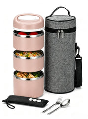 Lille Home vue avant de la boîte repas empilable, protection anti-fuite garantie