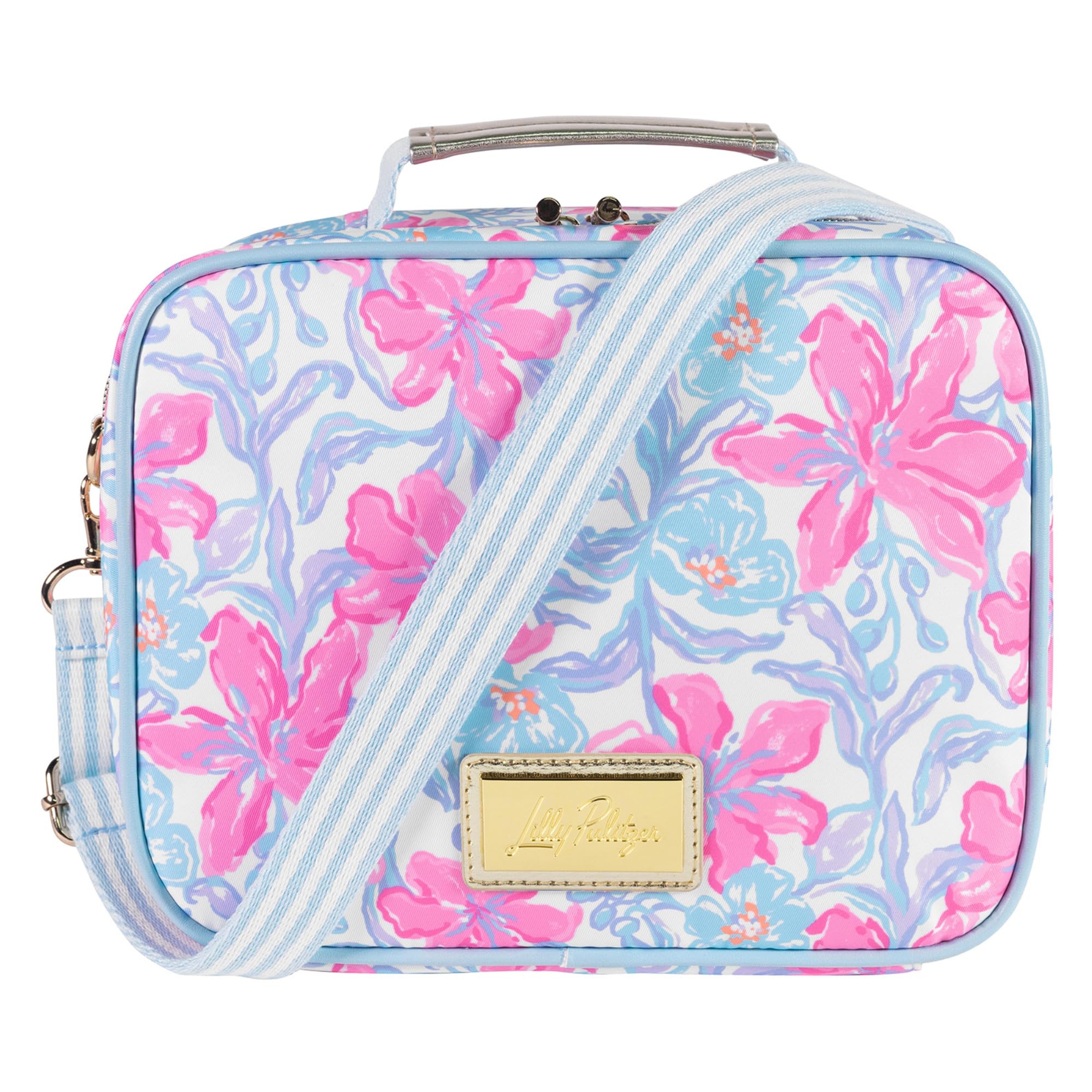 Lilly Pulitzer boîte repas face avant montrant motif et style pratique