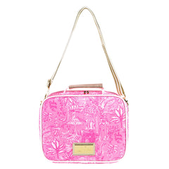 Lilly Pulitzer intérieur isolant montrant protection thermique des aliments