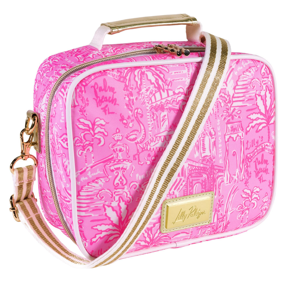 Lilly Pulitzer gros plan motif Palm Beach Playground pour style visible