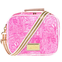 Lilly Pulitzer sac isotherme face montrant design et format pratique