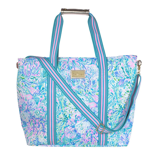 Lilly Pulitzer vue avant avec motif Soleil It On Me montre organisation pratique