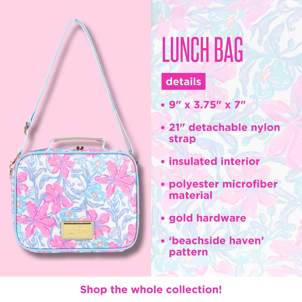 Lilly Pulitzer détail fermeture bambou doré ajoutant finition élégante