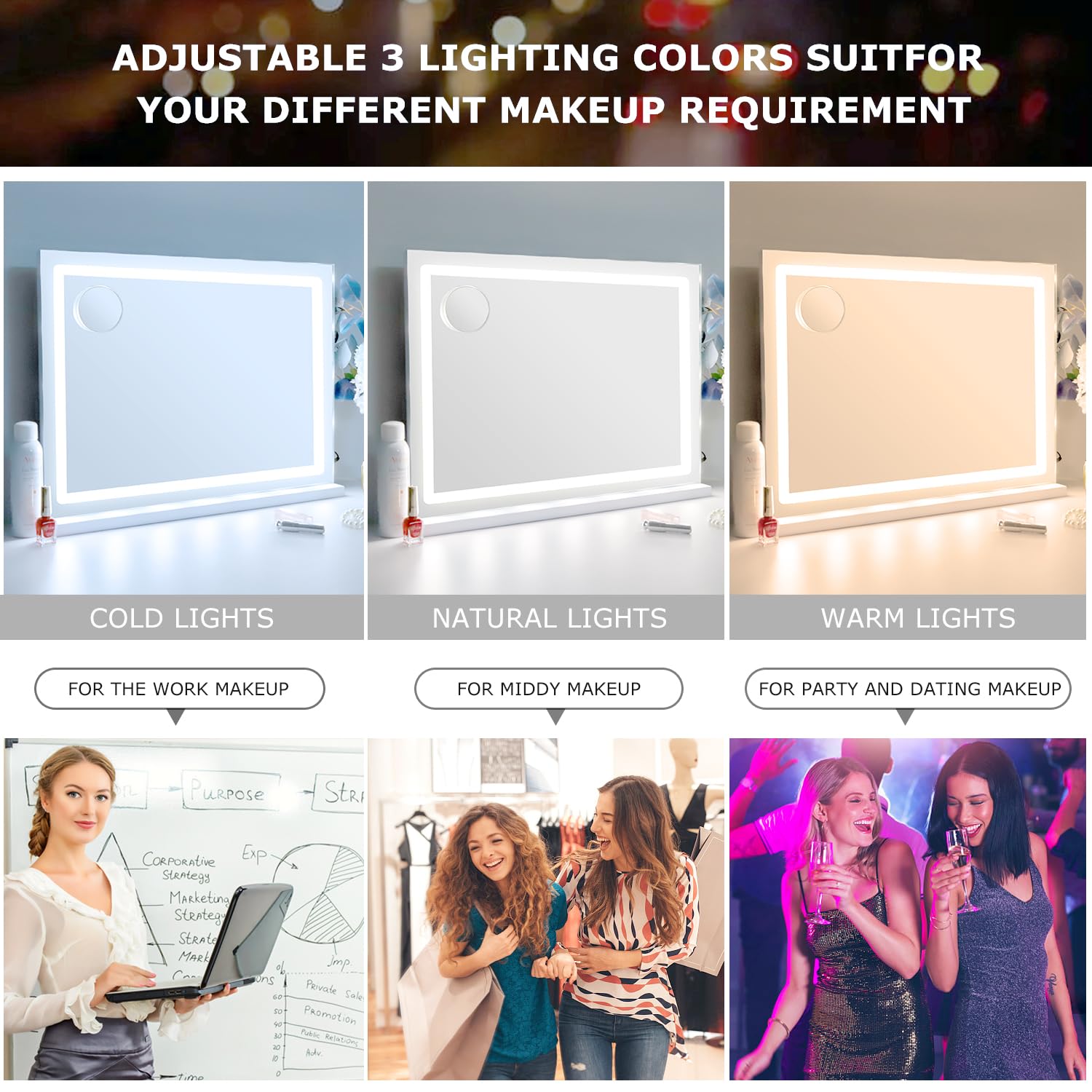 LilyHome gros plan sur bande LED 180 perles montrant luminosité uniforme
