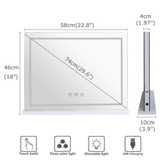 LilyHome port USB latéral recharge smartphone pour confort pendant maquillage
