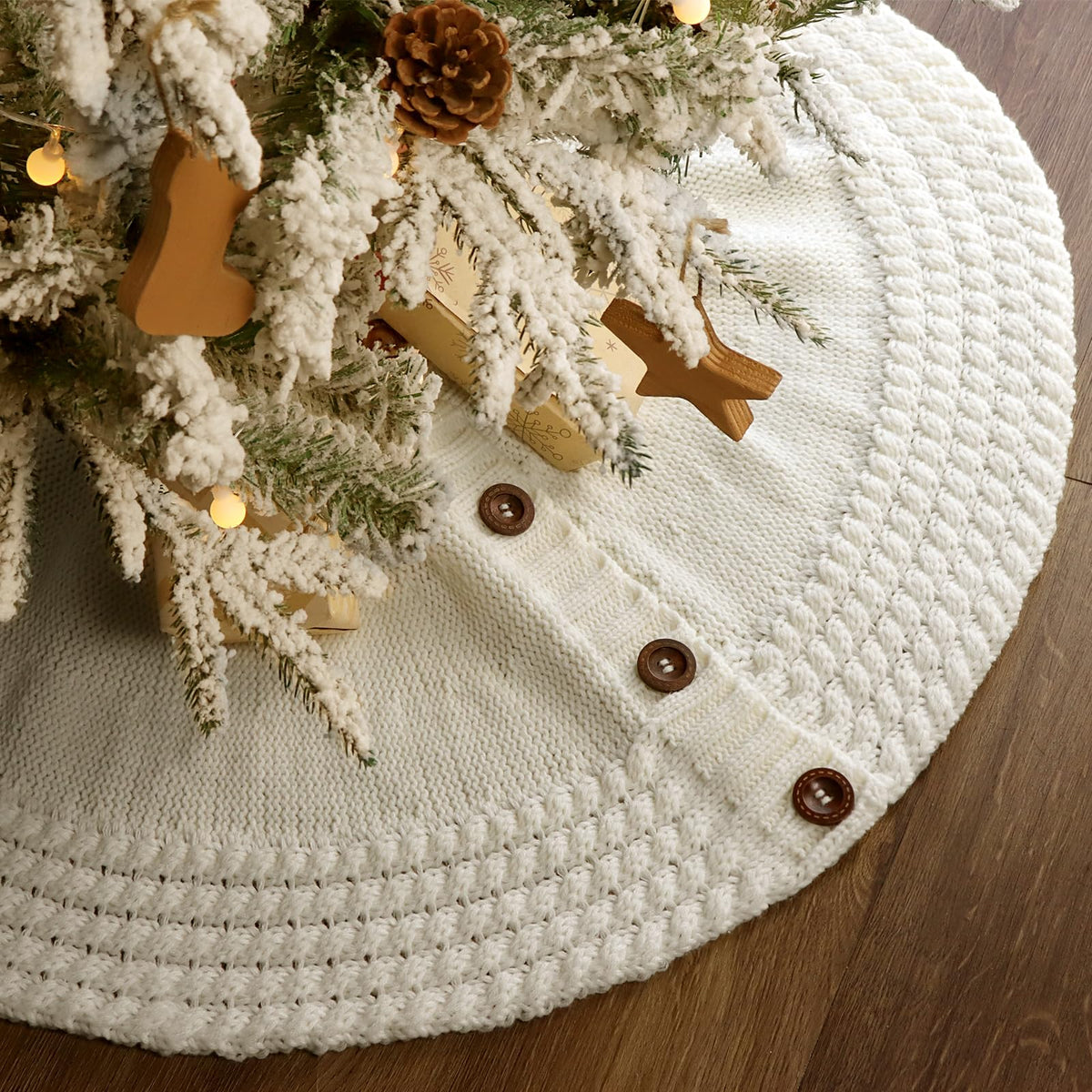 LimBridge vue de face de la jupe de sapin prête à installer, look élégant