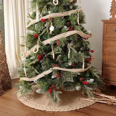 LimBridge jupe de sapin en situation salon crée ambiance rustique accueillante