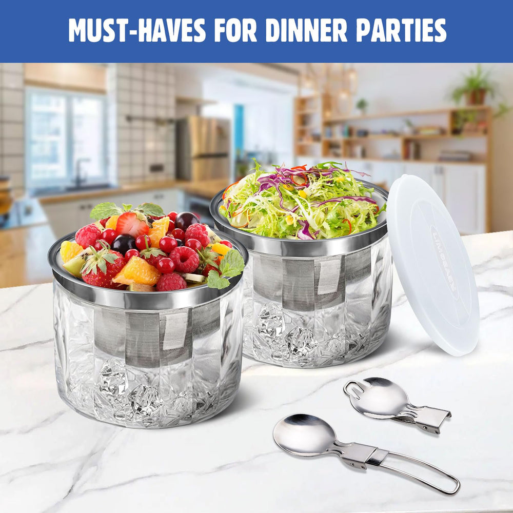 LIMOEASY accessoires cuillère et spork pliants inclus pour un service pratique