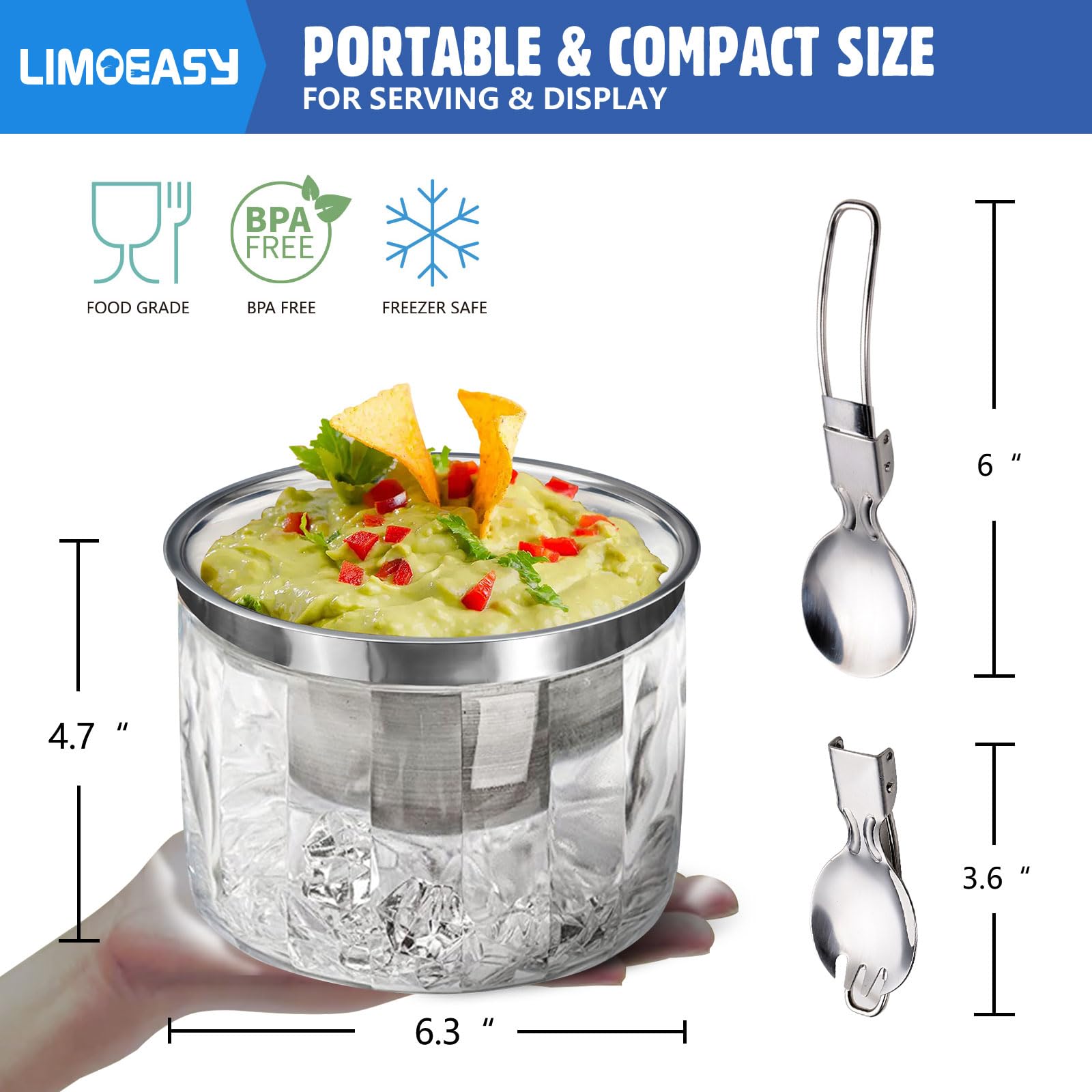 LIMOEASY cuve de glace détachée illustrant le remplacement facile de la glace
