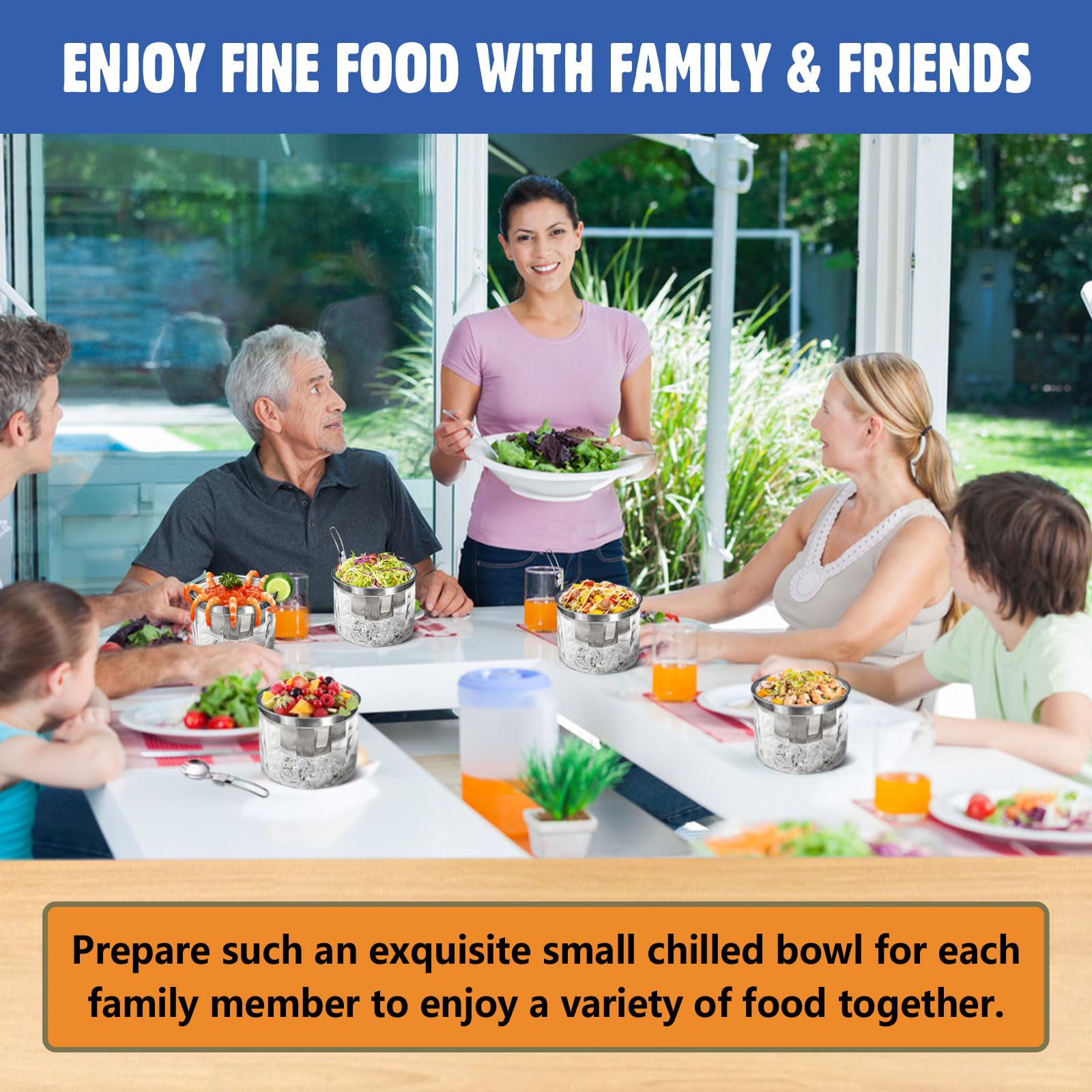 LIMOEASY en situation barbecue sur table extérieure pour garder les dips frais