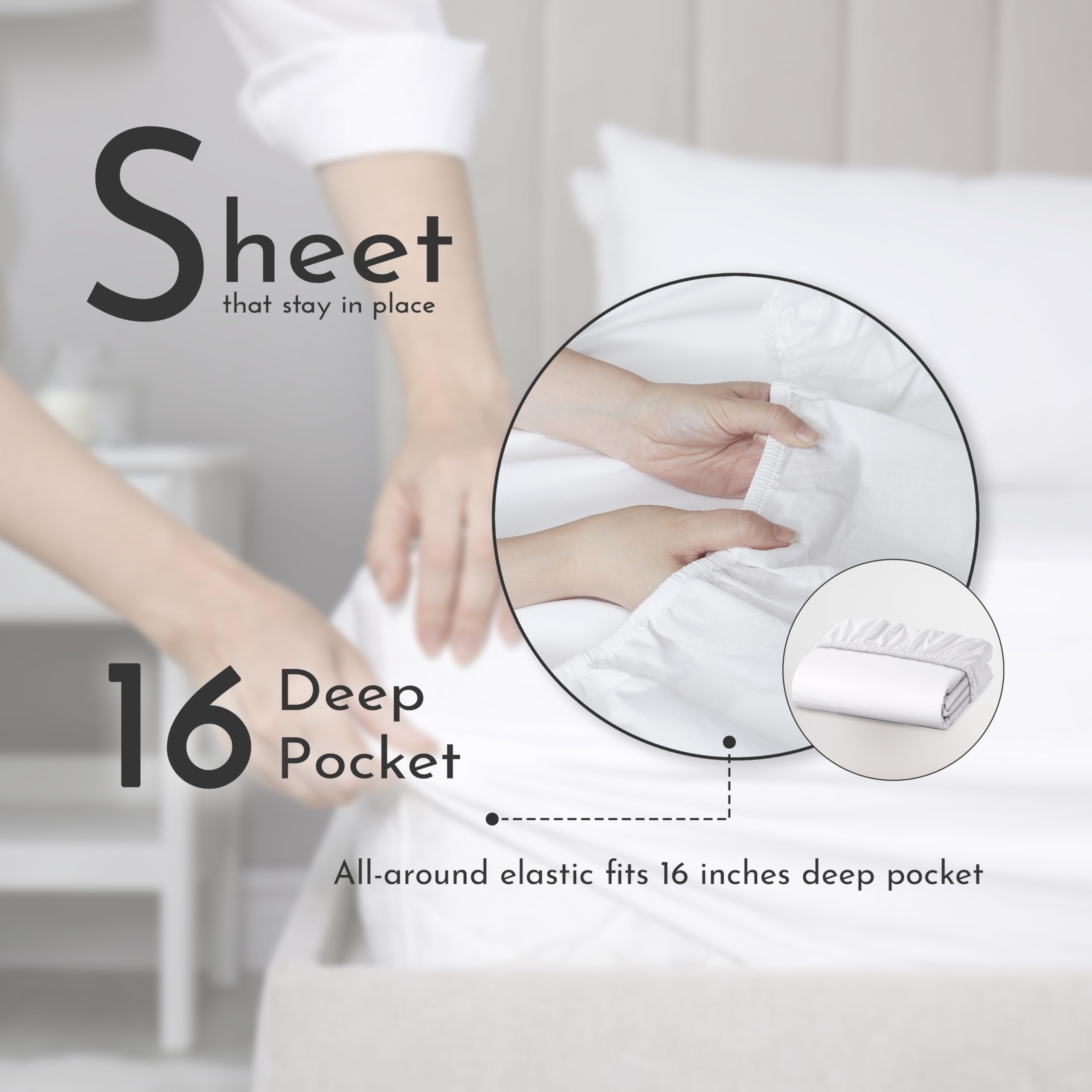 Linen Closet deux housses d'oreiller posées sur lit pour confort visuel