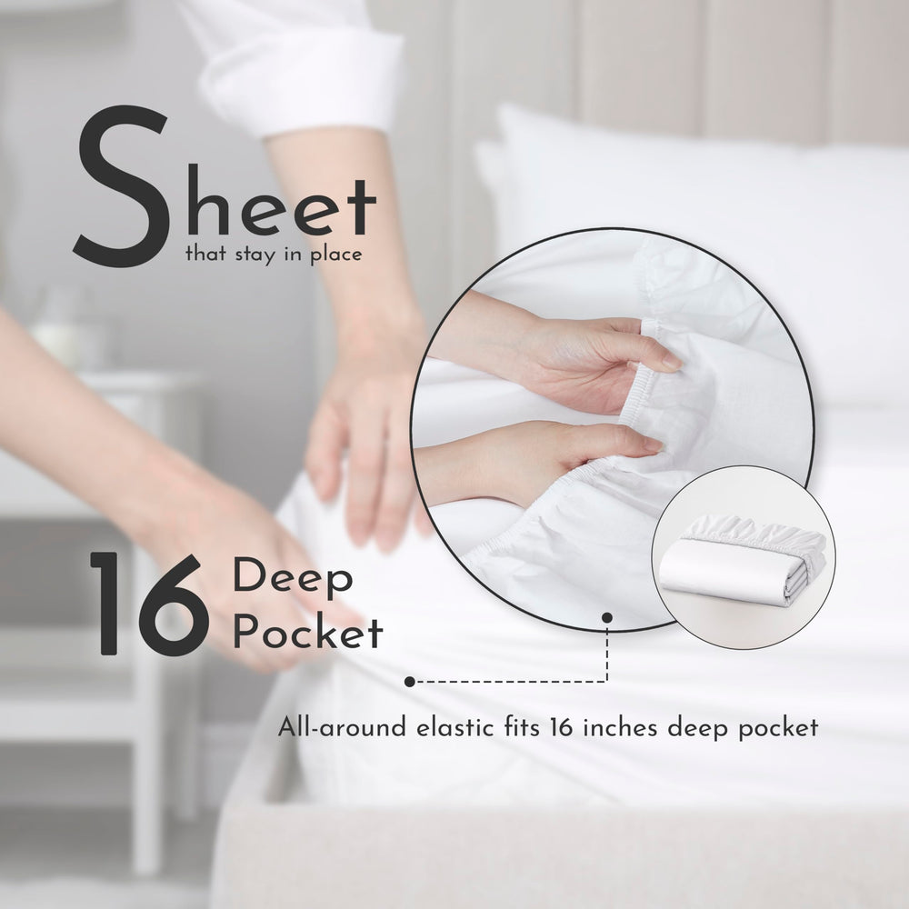 Linen Closet deux housses d'oreiller posées sur lit pour confort visuel