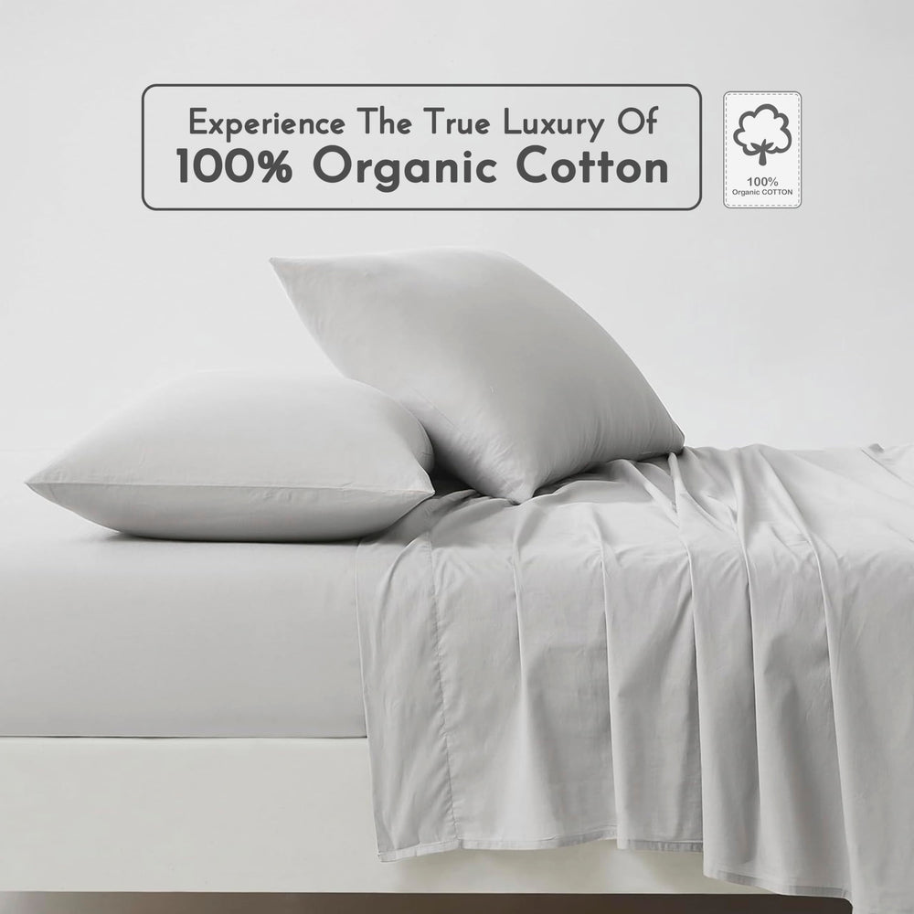 Linen Closet gros plan du tissage percale montrant aération et croquant