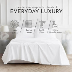 Linen Closet gros-plan du tissage percale montrant texture fraîche et respirante
