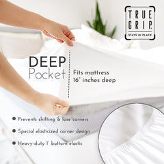 Linen Closet drap housse ajusté sur matelas profond offrant maintien sûr