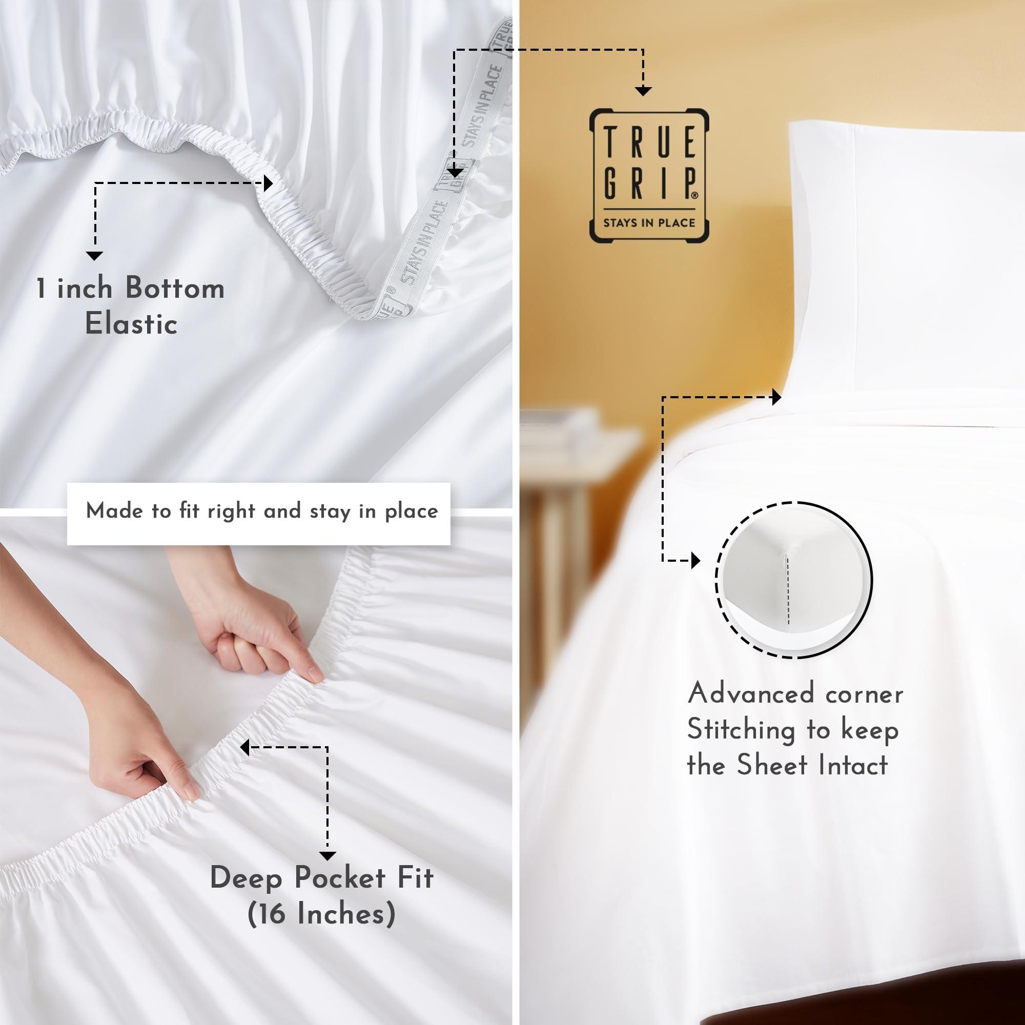 Linen Closet draps posés sur lit en décor minimaliste, rendu élégant et respirant