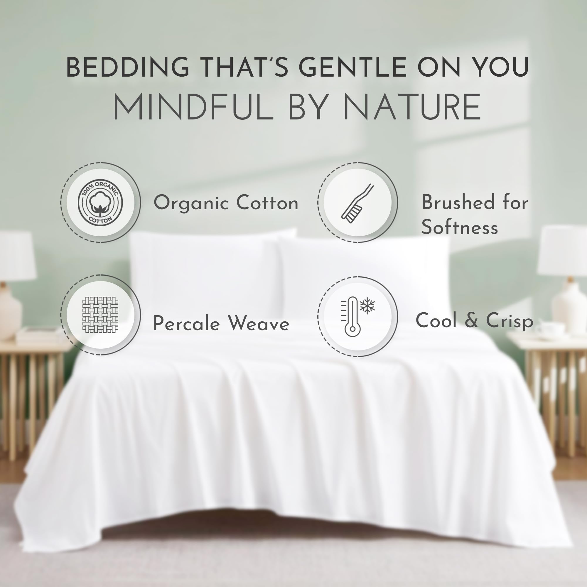 Linen Closet gros plan tissage percale mettant en avant aération et fraîcheur