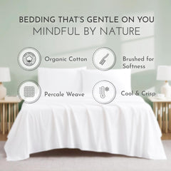 Linen Closet gros plan tissage percale mettant en avant aération et fraîcheur