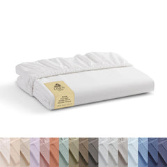 Linen Home drap-housse face pleine blanc maintien sécurisé