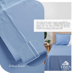 Linen Home détail du drap housse à poche profonde avec élastique pour maintien sécurisé