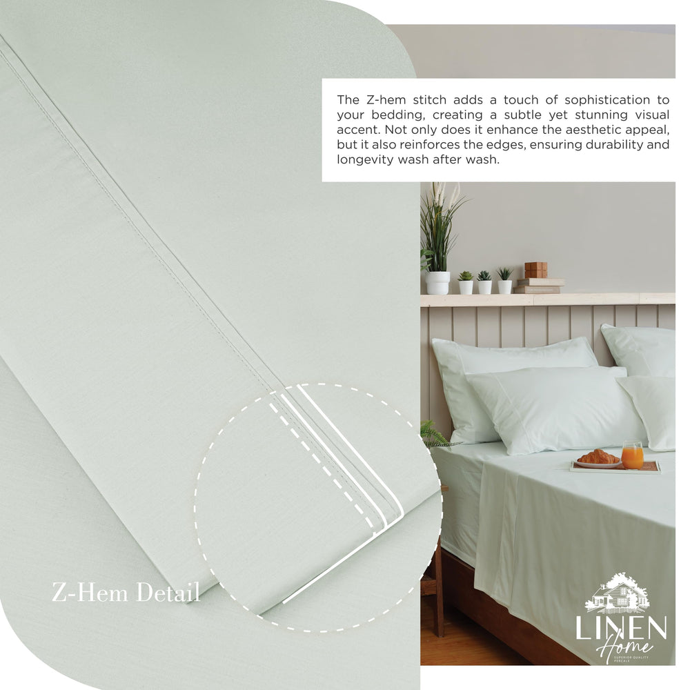 Linen Home drap-housse à poche profonde ajusté sur matelas, maintien net
