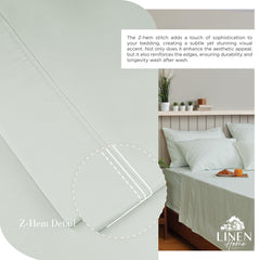 Linen Home drap-housse à poche profonde ajusté sur matelas, maintien net