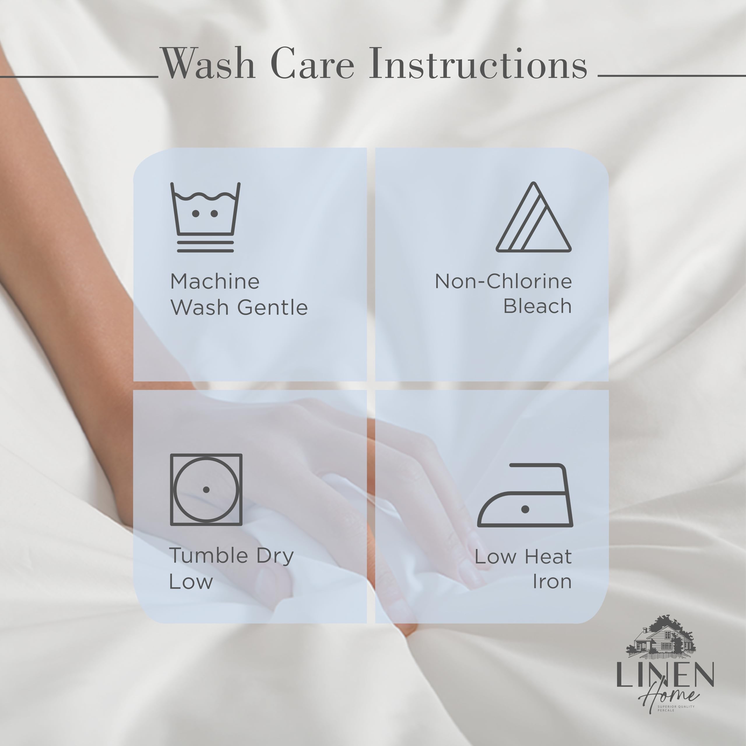 Linen Home draps installés sur matelas montrant ajustement pour épaisseur jusqu'à 16"