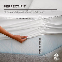 Linen Home détail élastique contour maintien anti-déplacement