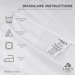 Linen Home drap en place sur lit complet aspect net