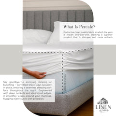 Linen Home taie d’oreiller zoom sur couture z-hem pour finition soignée