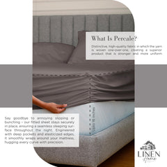 Couture z-hem sur taie Linen Home exhibant une finition premium et durable