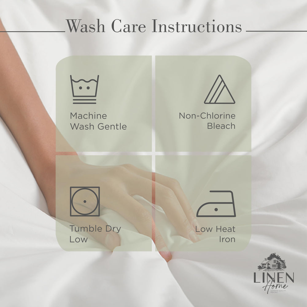 Linen Home texture du coton percale pour confort durable